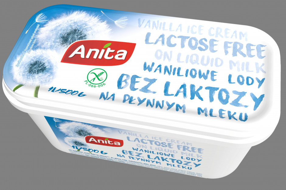 Fot. mat.pras. Lody bez laktozy od marki Anita