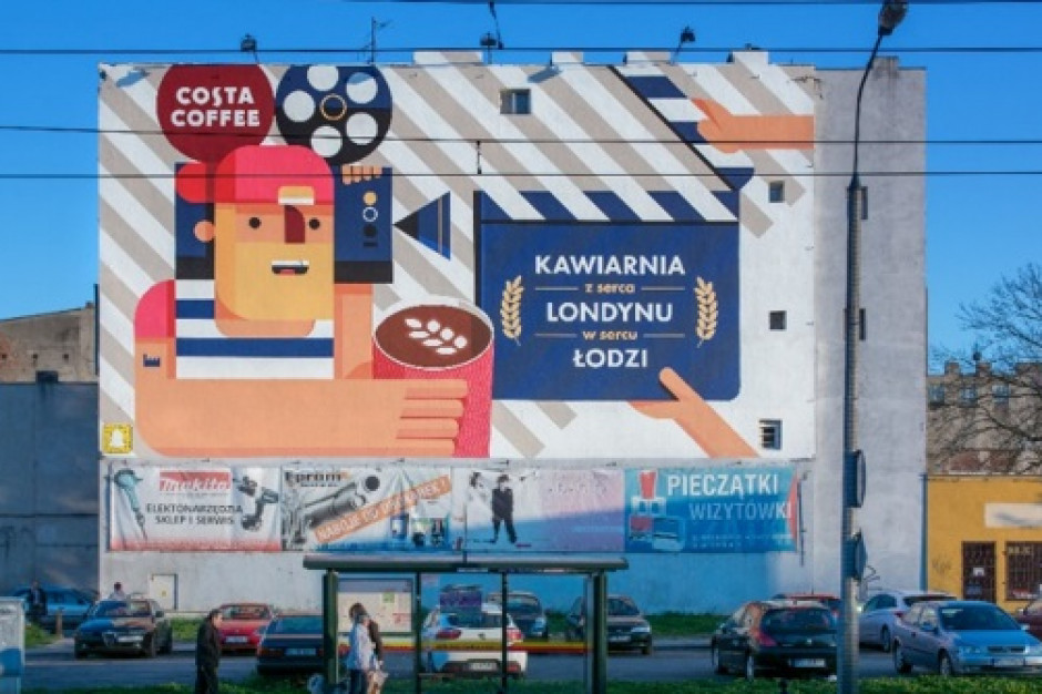 Fot. Costa Coffee Murale w sercach miast na urodziny Costa Coffee