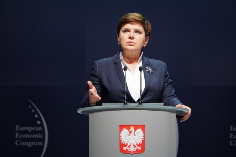 Fot. PTWP (Michał Olesky) Premier Beata Szydło na EEC: Chcemy budować markę Polski
