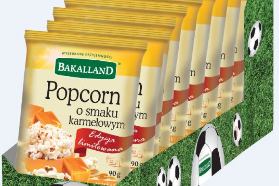Fot. mat.pras. Popcorn dla kibiców od firmy Bakalland
