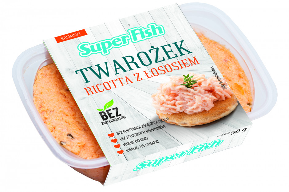Fot. mat. pras. firmy Graal Twarożki ricotta z łososiem i tuńczykiem marki SuperFish