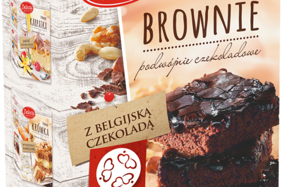 Fot. mat.pras. Brownie – „podwójnie czekoladowa” nowość od marki Delecta
