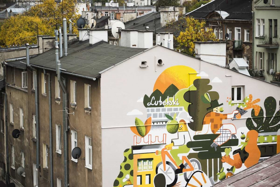 Fot. mat. pras. W Lublinie powstał mural inspirowany Cydrem Lubelskim