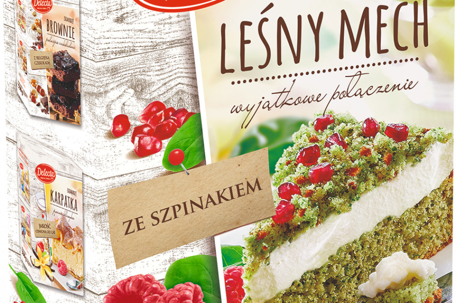 Fot. Delecta Szpinakowe ciasto Leśny Mech od marki Delecta