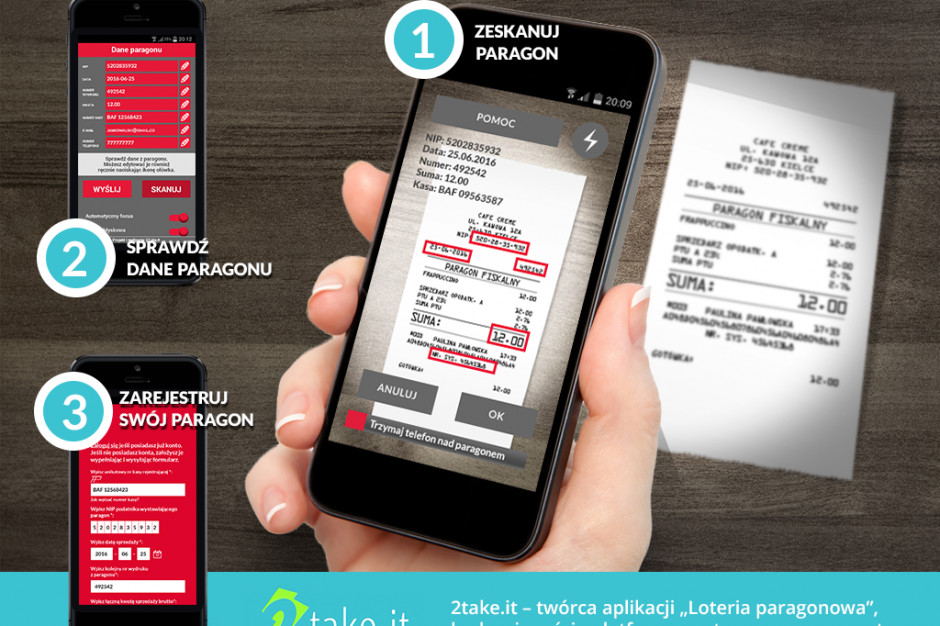 Fot. MF MF korzysta w loterii paragonowej z systemu lojalnościowego 2Take.it