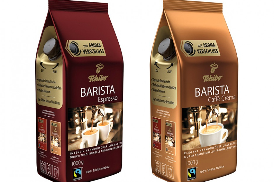 Fot. mat.pras. Barista Espresso i Barista Caffe Crema od Tchibo w innowacyjnym opakowaniu