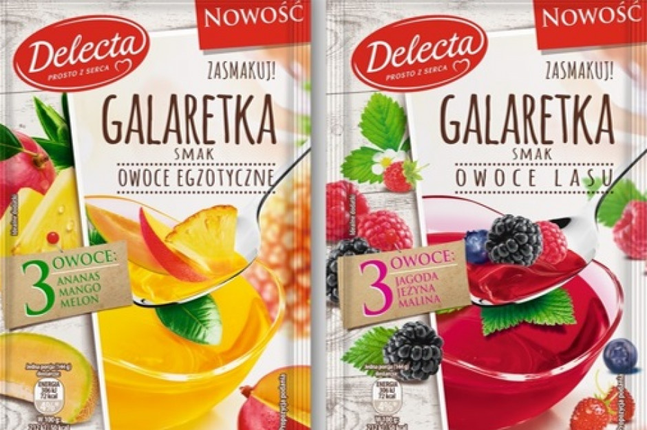 Fot. Delecta Leśne i egzotyczne owoce w nowych Galaretkach Delecta