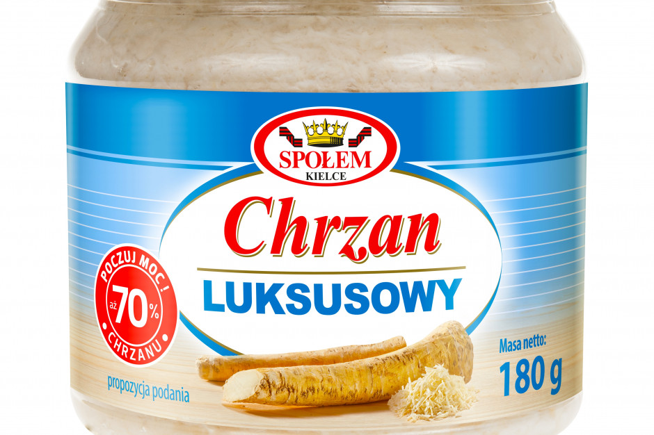 Chrzan Luksusowy WSP Społem z nową etykietą