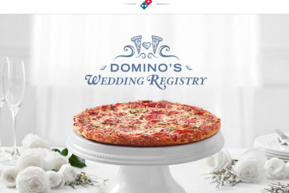 fot. Domino's Wedding Registery Domino's z nową usługą. Voucher do pizzerii jako prezent ślubny