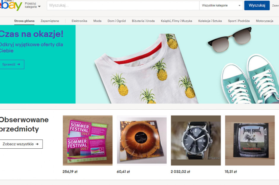 fot. materiały prasowe eBay uruchamia spersonalizowaną stronę główną po polsku