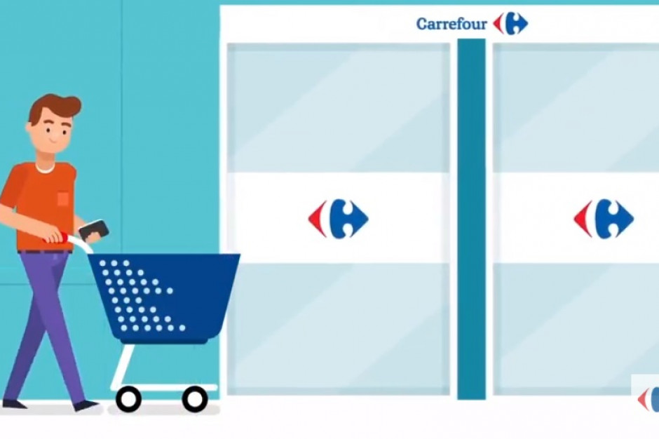 Fot. za youtube.com Zakupy sąsiedzkie w całej Warszawie - Carrefour rozwija usługę SąSiatki (video)