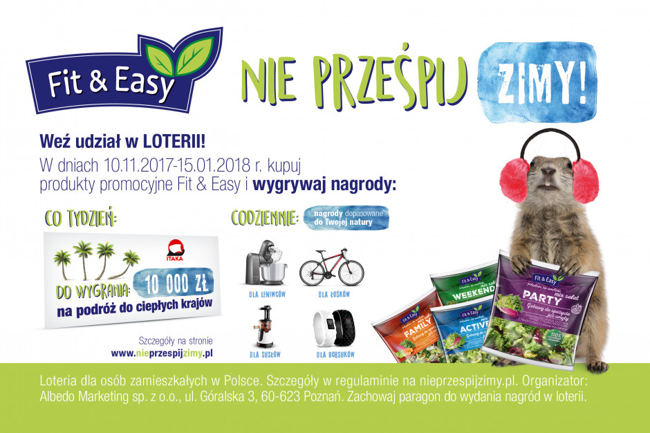 fot. materiały prasowe Marka Fit&Easy rusza z loterią promocyjną