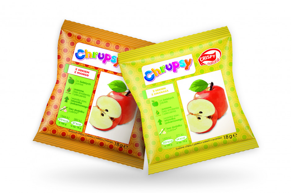 Nowe smaki chrupiących chipsów jabłkowych od Crispy Natural
