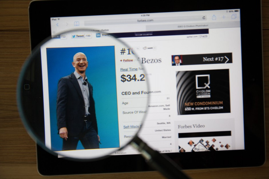 Jeff Bezos, fot.aradaphotography/shutterstock Amazon najcenniejszą marką świata. Wyprzedził Apple'a i Google