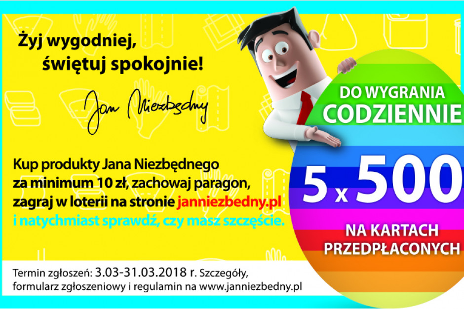 Fot. materiały prasowe Marka Jan Niezbędny wspiera sprzedaż loterią