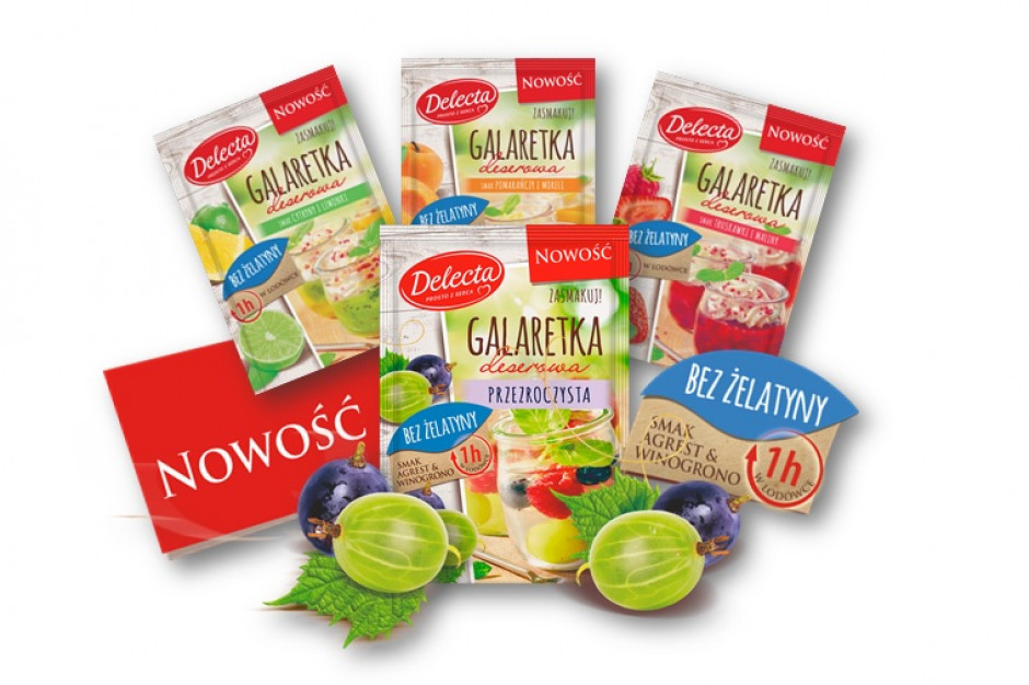 Fot. materiały prasowe Przezroczysta Galaretka deserowa Delecta bez żelatyny