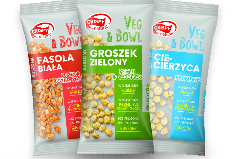 Fot. materiały prasowe Suszone warzywa strączkowe w trzech odsłonach od Crispy Natural