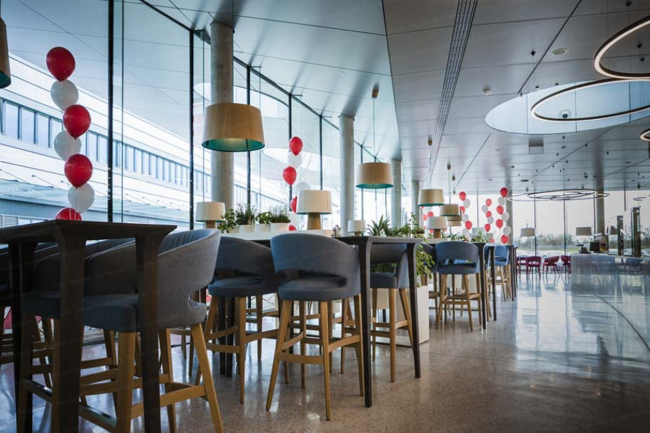 Restauracja, sala fitness i pokój kreatywny dla pracowników centrali Kaufland