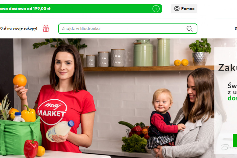 Platforma Mój Market z usługą zamawiania zakupów z dyskontów