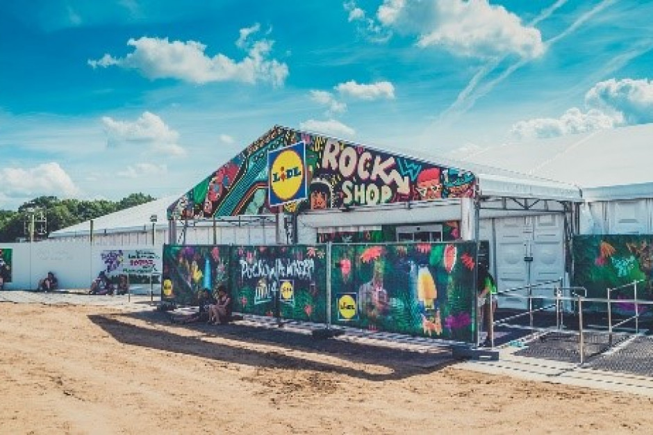 fot. Lidl Lidl ze sklepem na festiwalu Jurka Owsiaka