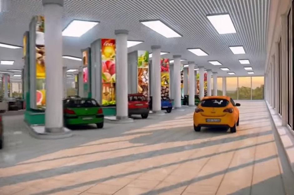 Fot. za YouTube/Wise Wanderer W Dubaju ma powstać supermarket dla kierowców (wideo)