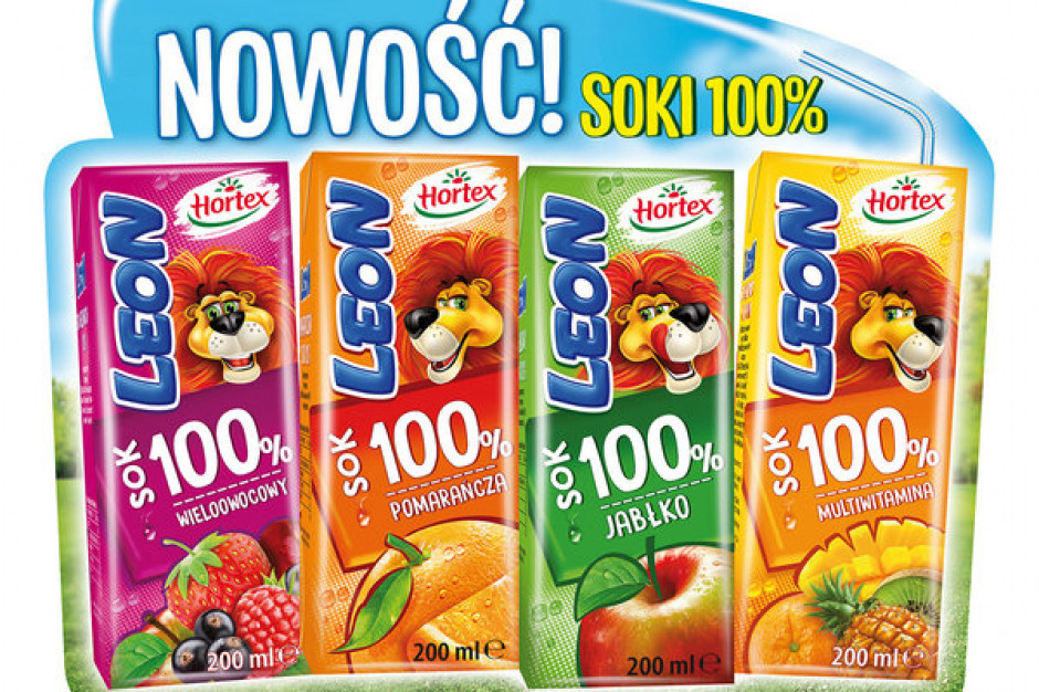 Fot. materiały prasowe Nowa linia soków 100% Hortex Leon