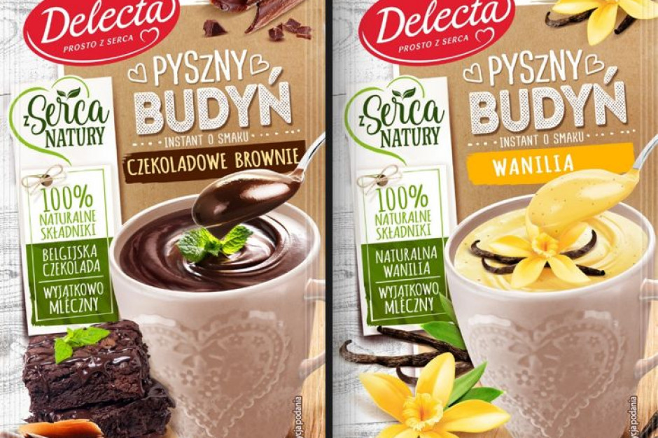 Fot. Delecta Delecta wprowadza „Pyszne budynie” w czterech nowych smakach