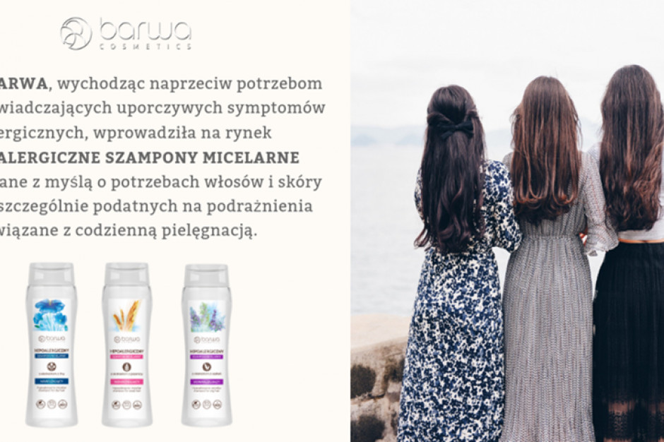 Fot. materiały prasowe Hipoalergiczne szampony micelarne marki Barwa