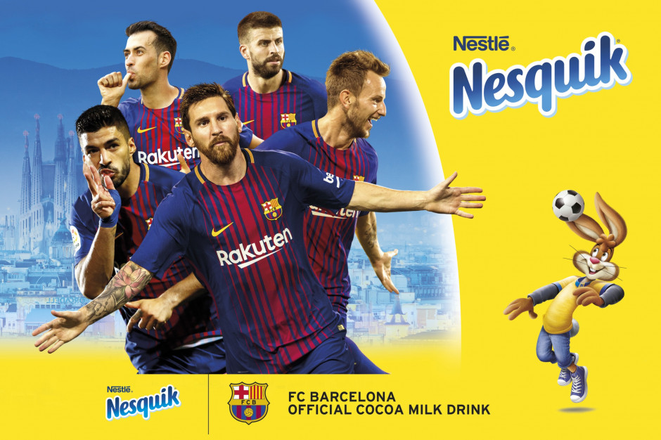 fot. materiały prasowe Nesquik współpracuje z FC Barcelona w kampanii promocyjnej
