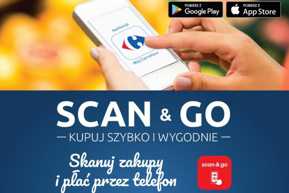 Fot. materiały prasowe Carrefour Polska Usługa Scan&Go dostępna w kolejnych 30 placówkach Carrefoura