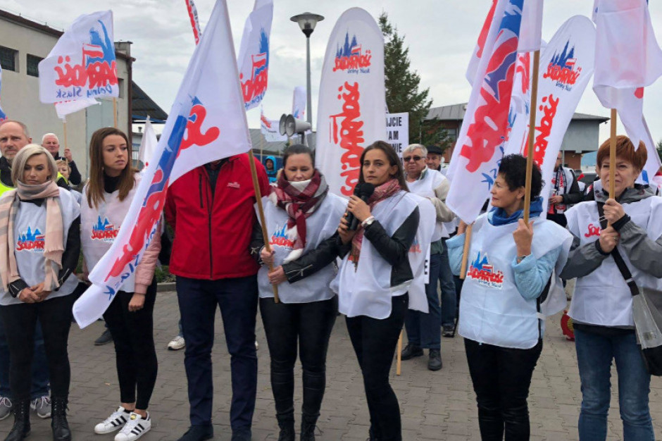 fot. arch. ZR Wielkopolska NSZZ "S" Solidarność zapowiada pikietę przed sklepem Tesco w Rzeszowie