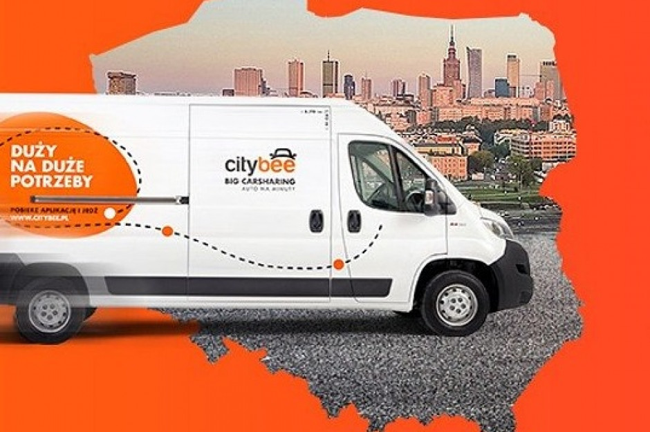 Fot. materiały prasowe CityBee: 10,5 tys. użytkowników aut dostawczych w trzy miesiące