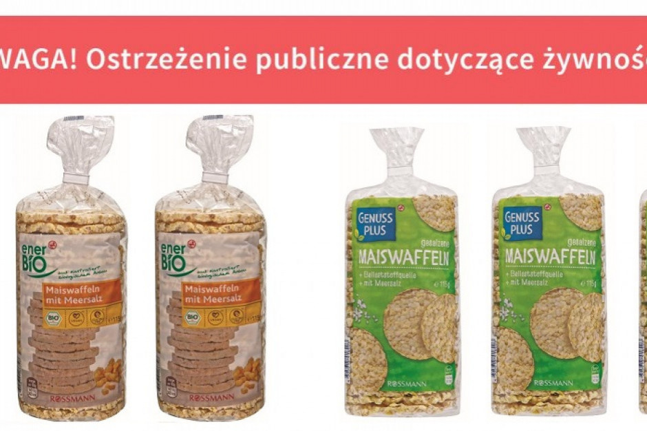 Fot. za GIS Wycofano wafle kukurydziane dostępne w sieci drogerii Rossmann