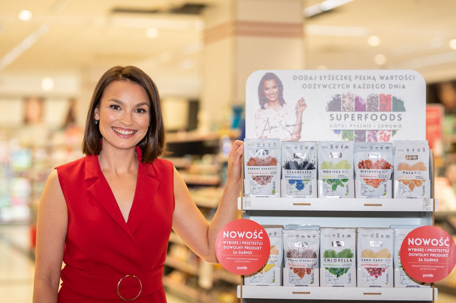 Fot. materiały prasowe Debiut nowej linii produktów Purella Superfoods. Anna Starmach udziałowcem marki