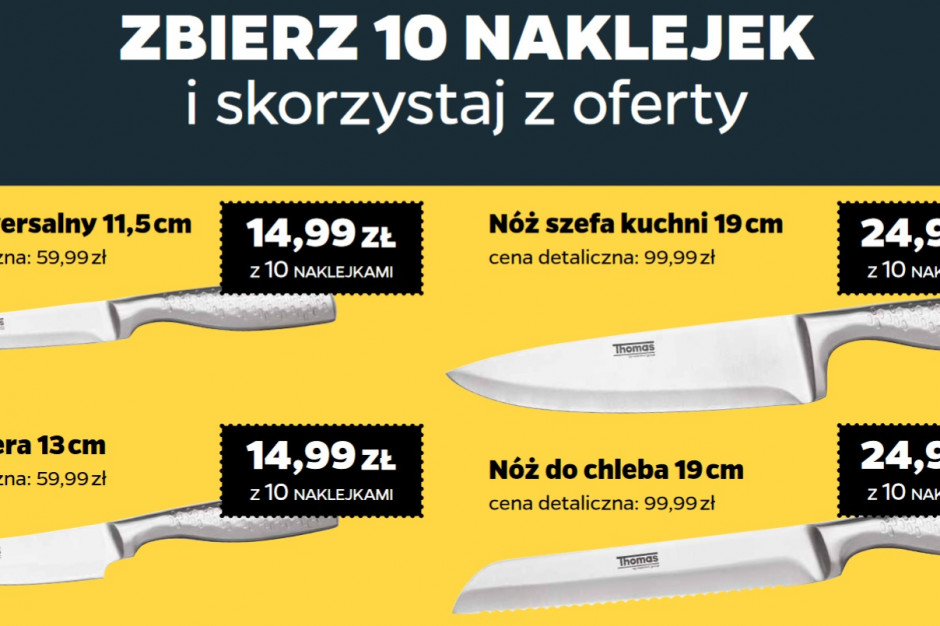 Netto: Noże w niższej cenie za 250 zł wydane na zakupy