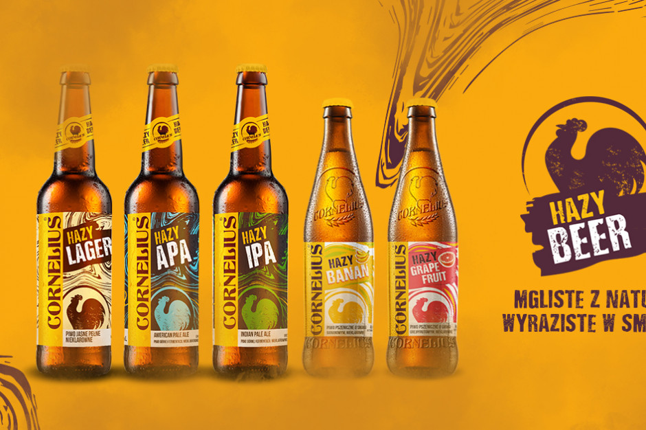 Fot. materiały prasowe Hazy Beer - piwa Cornelius po rebrandingu