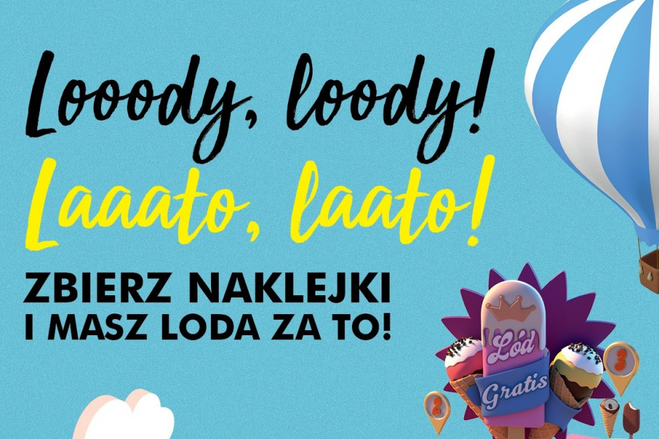 Lody za naklejki w sklepach Biedronka