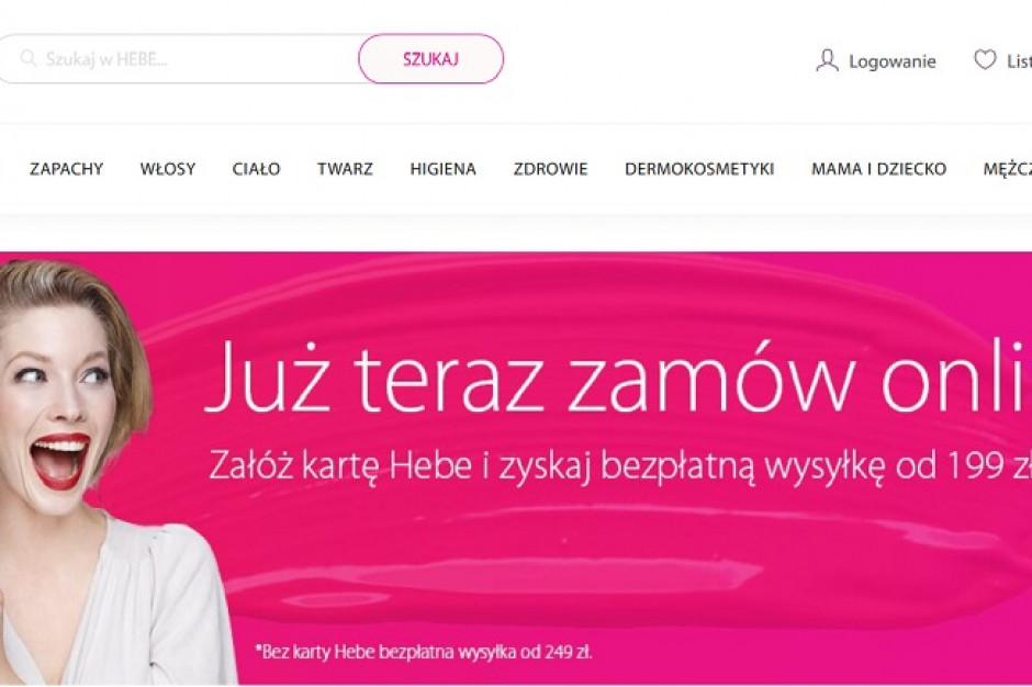 fot. za hebe.pl Ruszył e-sklep sieci Hebe