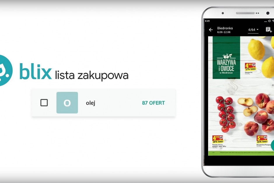 fot. Blix Blix pracuje nad nowymi funkcjonalnościami w aplikacji z listą zakupów