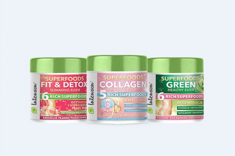 Fot. materiały prasowe Intenson wprowadził do sieci Rossmann trzy eliksiry superfoods