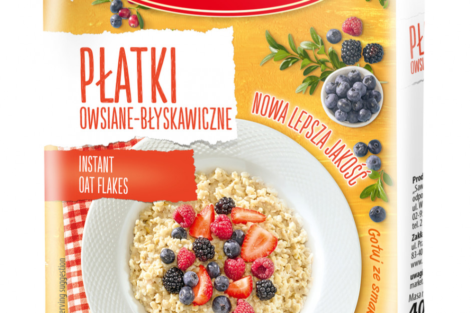 Fot. materiały prasowe Odświeżona szata graficzna opakowań płatków marki Halina