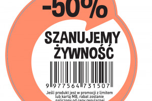 136 sklepów Biedronka przeceni żywność o 50 proc.