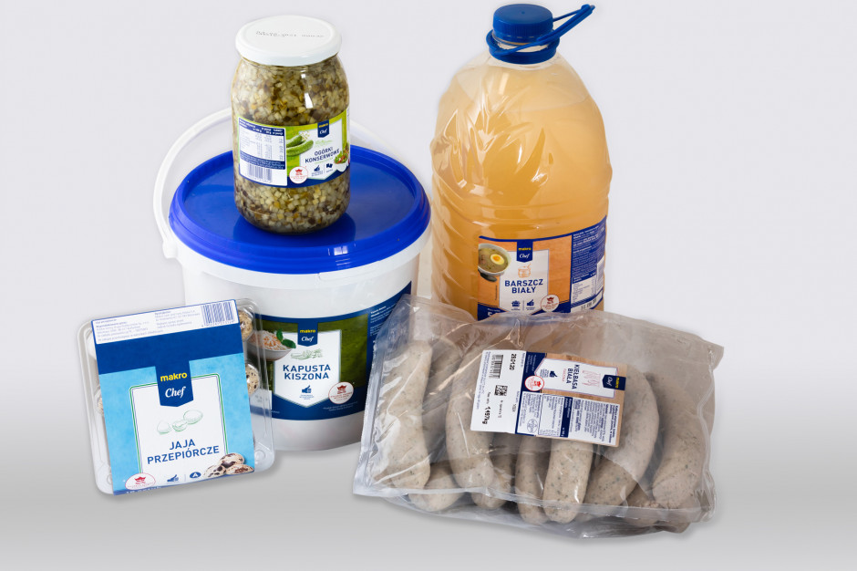 Obecnie sieć hurtowni posiada w swojej ofercie ponad 700 produktów marki własnej. Fot. Makro Polska Kolejne produkty marki Makro Chef sygnowane logotypem Polskie Skarby Kulinarne