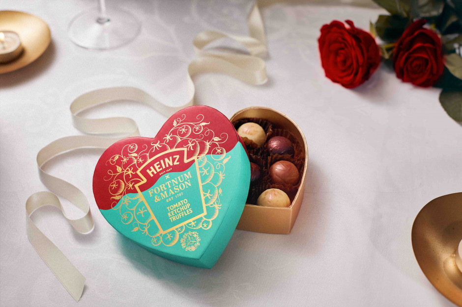 fot. materiały prasowe Praliny Heinz Tomato Ketchup Truffles
