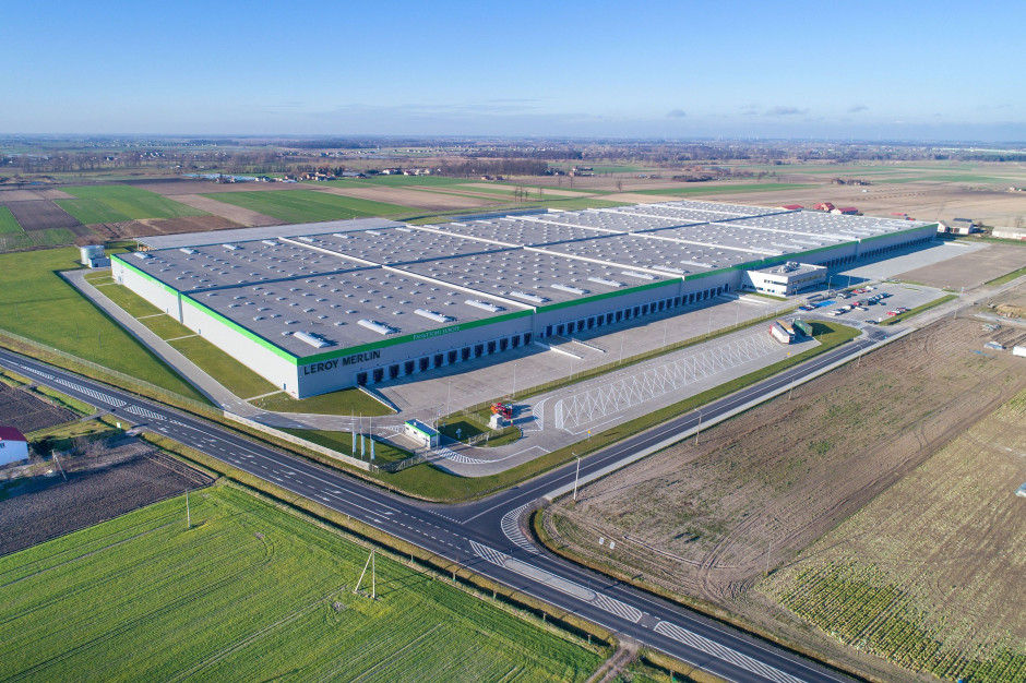 Centrum dystrybucyjne Leroy Merlin pod Łodzią, fot. Kajima Poland Savills Investment zapłacił 71 mln euro za centrum logistyczne Leroy Merlin