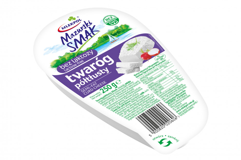 fot. Mazurski Smak Twaróg półtłusty Mazurski Smak bez laktozy
