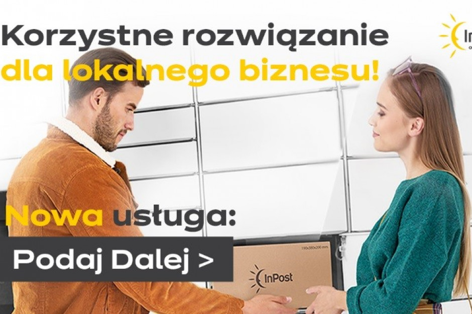 fot. materiały prasowe Podaj Dalej - nowa usługa InPostu dla lokalnego biznesu