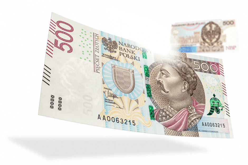 fot. NBP Banknoty o nominale 500 zł są już dostępne w wybranych bankomatach