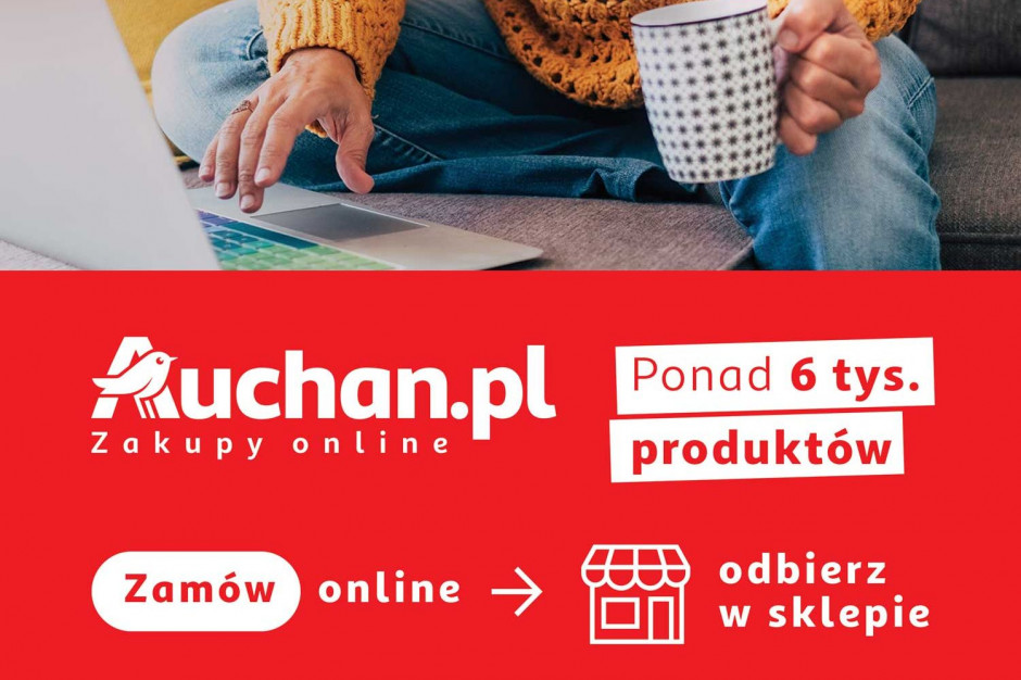 Usługa click&collect w sieci Auchan jest dostępna od 14 lipca. Fot. materiały prasowe Auchan wprowadza usługę click&collect w sześciu hipermarketach