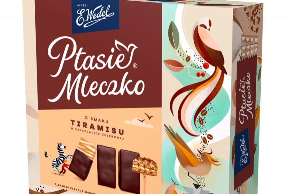 Fot. materiały prasowe E.Wedel wprowadza limitowaną edycję Ptasiego Mleczka o smaku tiramisu